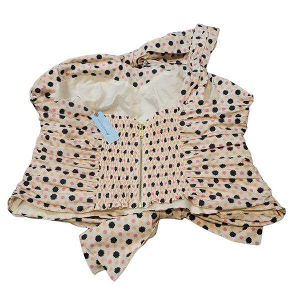 Anthropologie Mauve One Shoulder Bow Tank 20W NWT - Picture 4 of 6